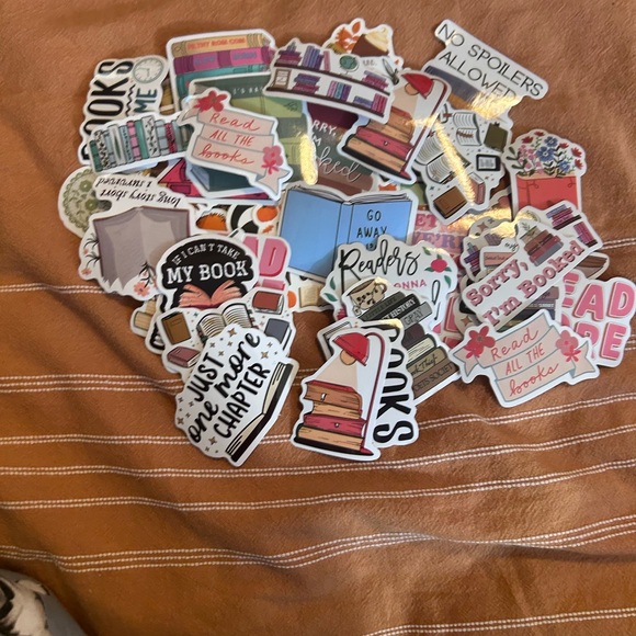 50 Book-Themed Sticker Set - Picture 2 of 3